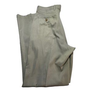Callaway Mens Dress Pants Khaki Beige Size 34x34 Performance Golf Non Slip Waist